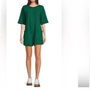 FP Movement Hot Shot GreenV Back Tee Romper!